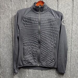 Peloton Craft Black Quilted Jacket with Logo Patch